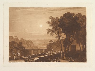 द ब्रिज एंड गोट्स लिबर स्टूडियोरियम, भाग IX, प्लेट 43, 23 अप्रैल, 1812। द्वारा जोसेफ मैलॉर्ड विलियम टर्नर