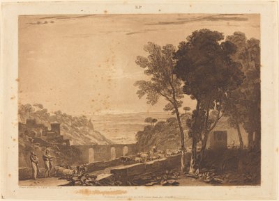 द ब्रिज एंड गोट्स, 1812 प्रकाशित। द्वारा जोसेफ मैलॉर्ड विलियम टर्नर