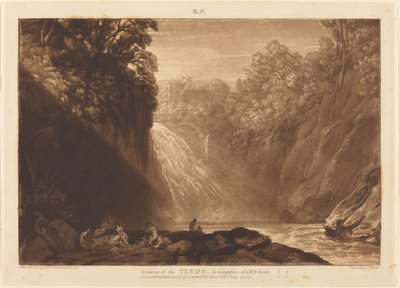 द फॉल ऑफ द क्लाइड, 1809 में प्रकाशित हुआ। द्वारा जोसेफ मैलॉर्ड विलियम टर्नर