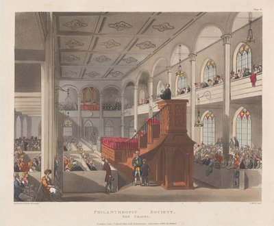 परोपकारी सोसायटी, द चैपल, 1 अप्रैल, 1809।, 1 अप्रैल, 1809। द्वारा जे. ब्लुक