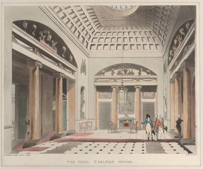 लंदन का हॉल कार्लटन हाउस माइक्रोकॉसम, प्लेट 15, 1 अप्रैल, 1808., 1 अप्रैल, 1808। द्वारा जे. ब्लुक