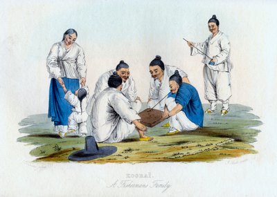 कूरई, एक मछुआरा परिवार, 1848। द्वारा जे बुल