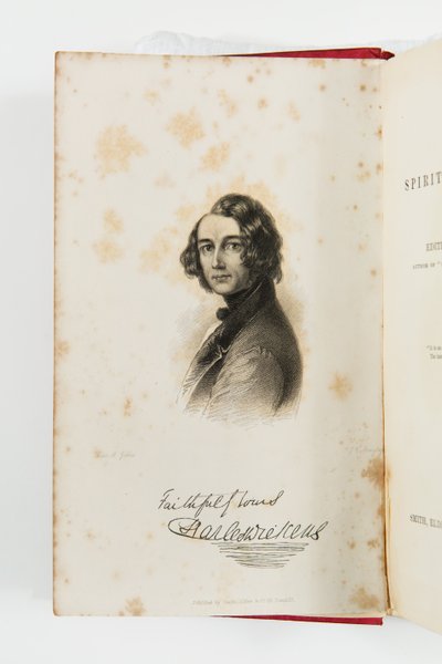 1844 की उम्र की एक नई आत्मा में चार्ल्स डिकेंस का उत्कीर्णन (उत्कीर्णन) द्वारा जेसी सेना के दिन