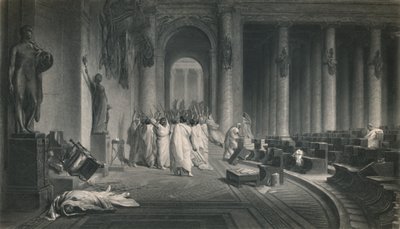 सीज़र की मौत। जूलियस सीज़र, c1870 द्वारा जेसी सेना के दिन