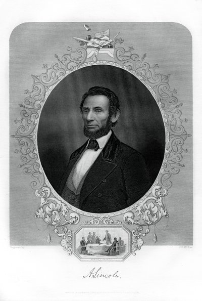 राष्ट्रपति अब्राहम लिंकन, अमेरिकी राजनीतिज्ञ, 1862-1867। द्वारा जेसी मैकरै