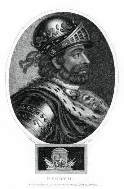 हेनरी द्वितीय, इंग्लैंड के राजा, 1804। द्वारा जे। चैपमैन
