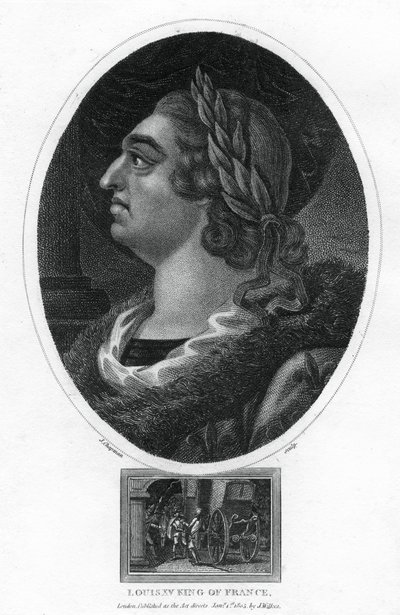 लुई XV, फ्रांस के राजा, 1805। द्वारा जे। चैपमैन