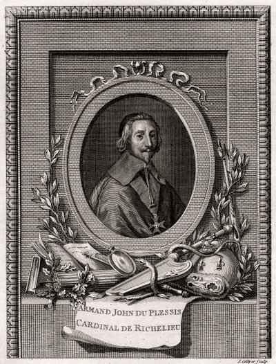 आर्मंड जीन डू प्लेसिस, कार्डिनल और ड्यूक ऑफ रिचल्यू, 1775 द्वारा जे। कोलिअर