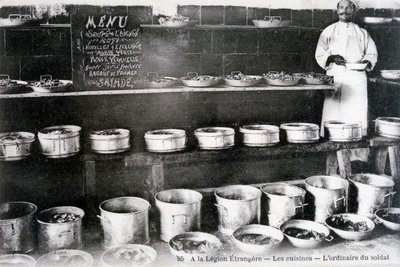 फ्रांसीसी विदेशी सेना, सिदी बेल एब्स, अल्जीरिया, 1910। द्वारा जे। गीजर