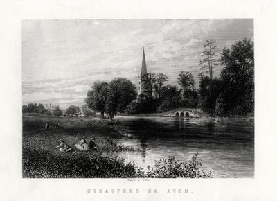 एवन, इंग्लैंड पर स्ट्रैटफ़ोर्ड, 1883 द्वारा जे। गॉडफ्रे
