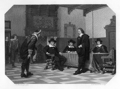 1653 c1870 एम्स्टर्डम के महापौर और aldermen की परिषद के साथ एक दर्शक द्वारा YH Rennefeld