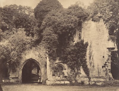 ओल्ड गेटवे, रागलान कैसल, मॉनमाउथशायर, 1855। द्वारा जे. होल्डन