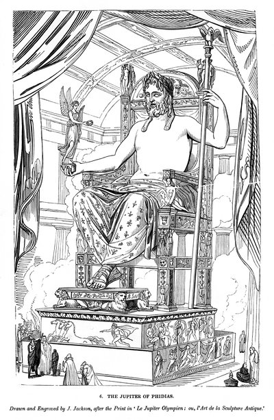 फिदियास का बृहस्पति, 1843 द्वारा जे। जैक्सन
