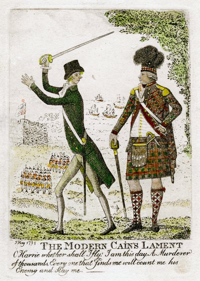 'द मॉडर्न कैन्स लैमेंट', 1798। द्वारा जे कायू