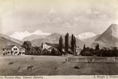 पेंशन लिटन, थून, स्विट्जरलैंड, 1885। द्वारा जे मोगल