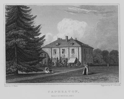 Capheaton, नॉर्थम्बरलैंड (उत्कीर्णन) द्वारा जॉन प्रेस्टन नील
