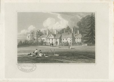 हाग्ले हॉल: उत्कीर्णन, एनडी [1780-1847] द्वारा जॉन प्रेस्टन नील