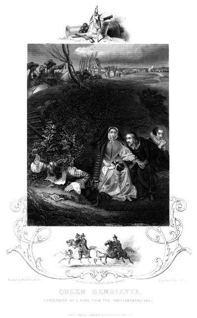 19 वीं सदी में रानी हेनरीटा 1609-1669 ने सांसदों के एक बैंक से शरण ली थी। द्वारा जे रोजर्स