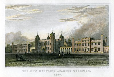 द न्यू मिलिट्री एकेडमी वूलविच, केंट, c1829 द्वारा जे रोजर्स