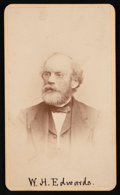 विलियम हेनरी एडवर्ड्स का पोर्ट्रेट 1822-1909, लगभग 1870s1880s। द्वारा जे और डब्ल्यू विन्सेंट