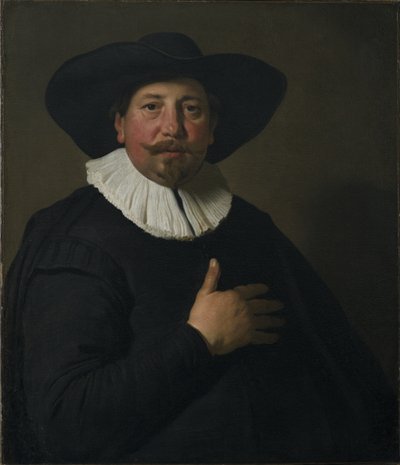 पोर्ट्रेट ऑफ़ ए मैन, c.1638 द्वारा जैकब एड्रिएंज़ बैकर