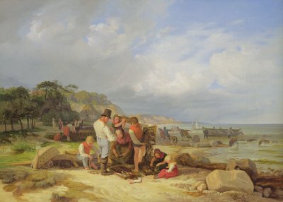 प्रोबस्टी में मछुआरे, 1835 (कैनवस पर तेल) द्वारा जैकब जेन्स्लर