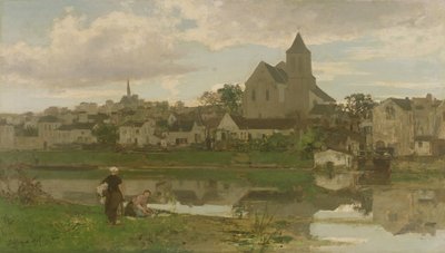 मोंटेगेल-सुर-लोइंग का दृश्य द्वारा Jacob Henricus or Hendricus Maris
