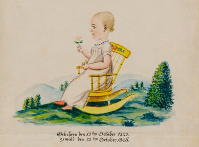 कैरोलिना मूसर का पोर्ट्रेट, 1826। द्वारा जैकब मेंटल
