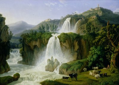 तिवोली में झरना, 1785 द्वारा जैकब फिलिप हैकर