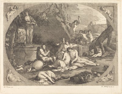 Bacchanal द्वारा Giulio Carpioni . के बाद जैकब विल्हेम मेचौ