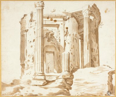 टिवोली में मंदिर द्वारा जैकब वान डेर उल्फत
