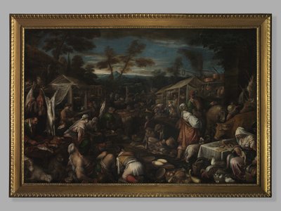 द ग्रेट मार्केट, c.1580-85 द्वारा जैकोपो बास्सानो