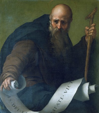सेंट एंथोनी एबॉट (c.251-356) c.1518-19 द्वारा जैकोपो पोंटॉर्मो