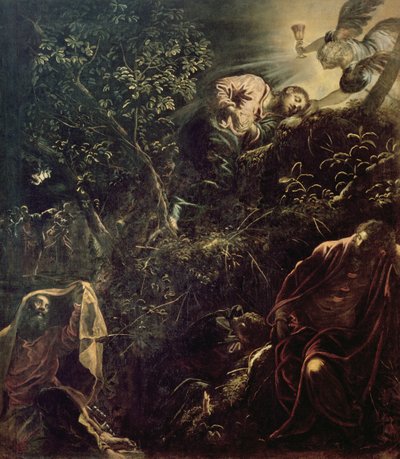 गथसेमेन के बगीचे में मसीह द्वारा Jacopo Robusti Tintoretto