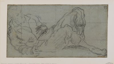 मेलिंग फिगर चित्रा, 1560-9 (कागज पर चाक) द्वारा जैकोपो रोबुस्टी टिंटोरेटो