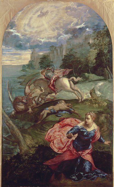 सेंट जॉर्ज और ड्रैगन द्वारा Jacopo Robusti Tintoretto