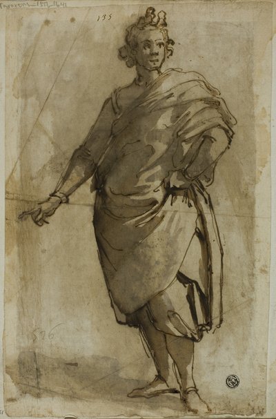 खड़ी पुरुष आकृति द्वारा Jacopo da Empoli