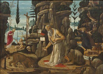 सेंट जेरोम पेनिटेंट - द पेनिटेंट सेंट जेरोम, जैकोपो डेल सेलियो (1442-1493) द्वारा। लकड़ी पर तेल। आयाम: 66,5x91,5 सेमी। राष्ट्रीय संग्रहालय स्टॉकहोम द्वारा जैकोपो डेल सेलियो
