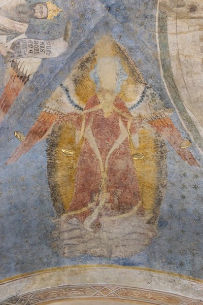 न्याय का रूपक, तिजोरी का विवरण (भित्तिचित्र) द्वारा Jacopo di Cione