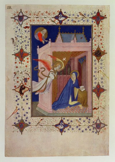 एमएस 11060-11061 आवर आवर लेडी: मॉर्निंग, अनाउंसमेंट, &39;ट्रिक्स रिचर्स ऑवर्स ऑफ द ड्यूक ऑफ बेरी&39; द्वारा जैक्विमार्ट डी हेसिन