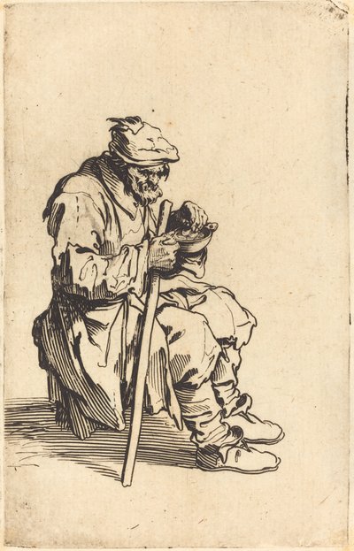भिखारी भोजन, c.1622 द्वारा जैक्स कैलोट
