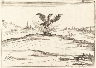 बर्निंग फीनिक्स, 1628। द्वारा जैक्स कैलोट