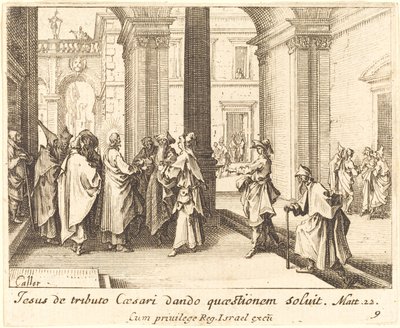 सीज़र का सिक्का, 1635. द्वारा जैक्स कैलोट