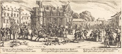 एक कॉन्वेंट का विनाश, सी। 1633. द्वारा जैक्स कैलोट