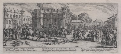 &39;द मिसरीज ऑफ वार&39; से एक मठ का विनाश (Dévastation d&39;un monastère) द्वारा जैक्स कैलोट