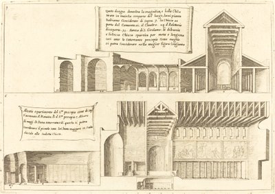 1619 में पवित्र मंगर सहित चर्चों की ऊंचाई। द्वारा जैक्स कैलोट