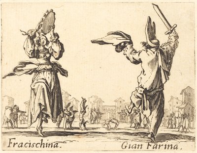 Fracischina और Gian Farina, c. 1,622। द्वारा जैक्स कैलोट