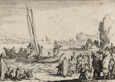 समुद्र के द्वारा यीशु उपदेश, 1635 द्वारा जैक्स कैलोट