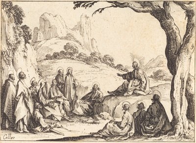 पर्वत पर उपदेश, 1635। द्वारा जैक्स कैलोट