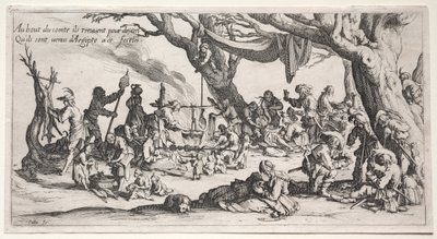 द बोहेमियन्स: द स्टॉपिंग प्लेस: द फेस्ट ऑफ द बोहेमियन्स, c.1621-1625। द्वारा जैक्स कैलोट
